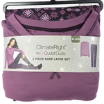 2-PIECE Climateright Cuddl Duds Women Xl Base Layer Top Legging Set Purple New. Price: $22.72.