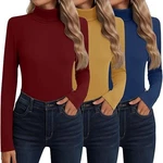 Neer 3 Pack Cotton Women's Turtleneck Long Sleeve Tops Thermal Underwear Base New. Price: $34.99.