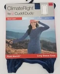 Cuddl Duds Climateright Women Plush Warmth Long Sleeve Crew Blue Denim Small New. Price: $18.99.
