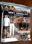 Mossy Oak Men's Xl Thermal 2-PC Set Microfiber Fleece Top & Bottom Brown Nwt New. Price: $20.00.
