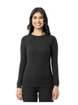 Fruit Loom Women Size Xl Waffle Crew Top Thermal Super Soft Black New. Price: $13.95.