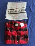 Nwt Andrew Scott Mens Flannel Pajama Top Sleepwear Small New. Price: $12.00.
