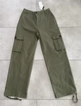 Zmpsiisa Women High Waisted Cargo Pants Wide Leg Casual Green Size Med New. Price: $42.99.
