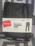 Hanes Original Mens Xl Thermal Pant Tagless Black Comfort Elastic Functional Fly New. Price: $12.99.
