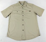 Dickies Shirt Mens Large Beige Short Sleeve Ripstop Workwear Button Up Stretch Pre-owned. Price: $15.99.