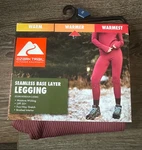 Ozark Trail Seamless Legging Base Layer Stretch Upf 50+ Womens Wild Ginger Xs New. Price: $9.99.