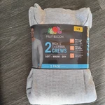 Fruit Of Loom 2 Pack Mens Thermal Crew Tops Gray Size Large Wicks Moisture New. Price: $26.00.
