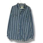 Greatland Shirt Mens Large Blue Long Sleeve Button Up Workwear Casual Pockets Pre-owned. Price: $19.99.