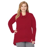 Cuddl Duds Women's Red Plus Size Softwear Stretch Cowl-neck Tunic 1X New. Price: $32.00.