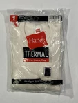 Vintage Y2K Hanes Crew Neck Thermal Top Shirt - Men Xl 65%/35% Cotton Blend New. Price: $18.95.