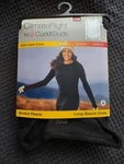 Cuddl Duds Climateright Women's Long Sleeve Crew Stretch Fleece Black Size Med New. Price: $14.95.