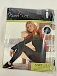 Cuddl Duds High Waist Leggings Softwear With Stretch Charcoal Heather Size Large New. Price: $31.99.