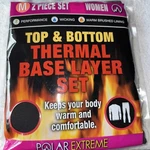 Medium Top,bottom Thermal Base Layer Woman Polar Extreme Warm Brushed Lining New. Price: $13.98.
