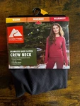 Ozark Trail Seamless Base Layer Crew Neck Top Women Black Soot Large New. Price: $14.99.