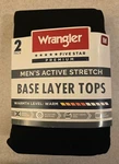 Wrangler Five Star Premium Men's Medium Base Layer Tops 2-PACK Warm Black #21426 New. Price: $17.95.