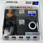 32 Degrees Heat Womens Top Long Sleeve Scoop Neck Pack Thermal Large Black New. Price: $11.95.