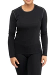 Hot Chillys L9919 Women's Black Pepper Skins Crewneck Long Sleeve Top Size New. Price: $42.50.