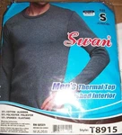 Swan Mens Thermal Top With Brushed Interior Small T8915 -grey Gray Charcoal New. Price: $11.88.