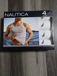 New 4-PACK Nautica Mens Ribbed Tank Top Tagless Undershirt White Small 34-36. Price: $27.99.