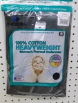 Women's Black Heavy Cotton Thermal Underwear Top Or Bottom Sizes 2X Indera New. Price: $17.09.