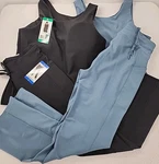 Sets 32 Degrees Women's Piece Outfits Pants Large Tank W/ Bra Xl Black Blue Pre-owned. Price: $15.33.