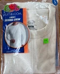 New Fruit Of Loom Men Thermal Knit Crew Long Sleeve Shirt Sz Large 2005. Price: $12.50.