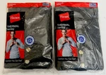 Lot Of Hanes Mens Thermal Henley Waffle Knit Shirts 2XL 2- Grey WM03-CH New. Price: $18.36.