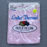 Vtg 1984 Fruit Of Loom Ladies Thermal Bottom Large Pink Warm Feelings New. Price: $25.72.