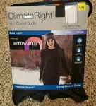 Climateright By Cuddl Duds Women's Thermal Guard Underwear Crew Neck Top Size New. Price: $14.95.