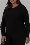 Fruit The Loom Beyond Soft Woman's Waffle Crew Shirt - Nwt (xxxl) Black New. Price: $10.50.