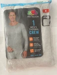 Fruit Of Loom Men's Gray Thermal Crew Neck Shirt Size (38-40) New. Price: $11.29.