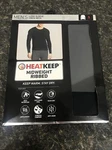 Heatkeep Men Midweight Ribbed Long Sleeve Crew Neck Charcoal Small (TW-3950) New. Price: $11.21.
