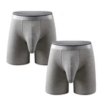 Ouruikia Men's Underwear Cotton Boxer Briefs Long X-large, 2 Packs-light Grey New. Price: $26.62.