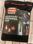 Wrangler Workwear Midweight Mens 2XL Thermal Top Black Zipper Pocket Nwt New. Price: $6.75.