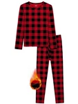 Vzv Boys Thermal Underwear Set Fleece Lined Base Layers Red Black Size New. Price: $15.43.