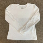 Cuddl Duds Fleecewear With Stretch Top Womens Large White Crew Neck Warm Layer Pre-owned. Price: $15.00.