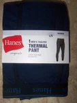 New Hanes Men's Tagless Blue Knit Thermal Pant Bottom Long Johns Large 38" - 40". Price: $16.99.