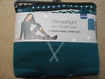 2-PIECE Climateright By Cuddl Duds Green Base Layer Top And Legging Set Xs/xch New. Price: $14.95.