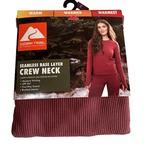 New Ozark Trail Warmer Womens Base Layer Legging Size Xxl Burgandy Ribbed Knit. Price: $8.54.