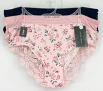 New Laura Ashley Women Underwear Set Large Pink Blue Floral Lace Trim Full Cover. Price: $34.99.