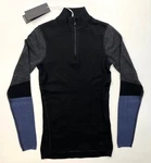 Women's Smartwool Intraknit Thermal Merino Base Layer Colorblock 1/4 Zip Black New. Price: $98.69.