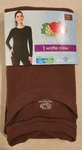 Fruit Of Loom Women's Small (4-6) Waffle Thermal Crew Top Brown #10725 New. Price: $9.95.