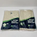 Vintage Deep North Thermal Underwear Mens Large Beige 2 Piece Long Johns Waffle New. Price: $16.24.