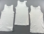 Andrew Scott Tank Top Mens Sz 2 Xl White Ribbed New Set Of 3. Price: $18.95.