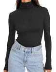 Ekouaer Women's Turtleneck Long Sleeve Shirts Slim Fit Thermal Underwear Tops... New. Price: $13.74.