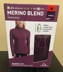 Paradox Women's Merino Blend Performance Base Layer Top, Purple, Size M. New.. Price: $15.99.