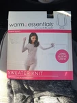 Cudd Duds Warm Essentials Size Large Sweater Knit Long Sleeve Crew New. Price: $10.50.