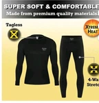 Xtreme Heat Mens Thermal Set 2-PIECE Black Waffle Baselayer Size New. Price: $12.33.