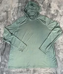 Terramar Shirt Mens Medium Green All Season Performance Hooded Hiking Outdoors Pre-owned. Price: $14.99.