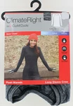 New Climate Right Cuddl Duds Base Layer Plush Warmth L/s Crew Blk & Gray- Xsmall. Price: $7.00.